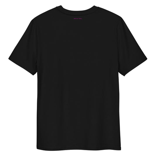 Silicone Valley Tee in black, organic cotton, back view