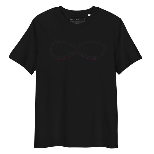 Silicone Valley Tee in black, organic cotton, front view