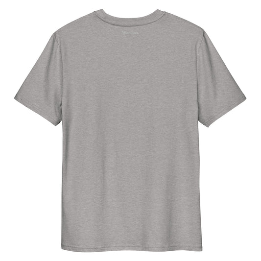 Woo-Hoo Tee in gray, organic cotton, back view